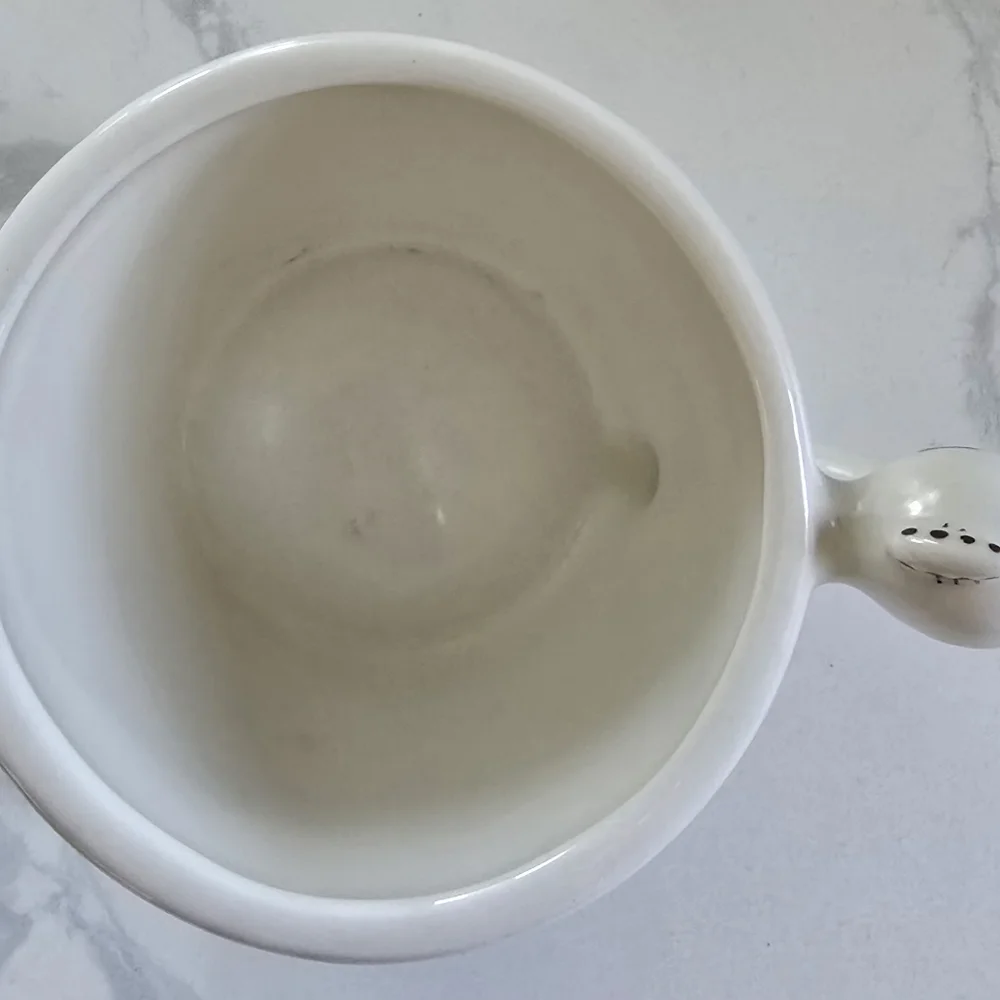 Opal House Charming White Ceramic Bird Coffee Mug Cup‎